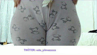 Camel Toe in Pajamas Close up