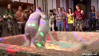 crazy reality lesbian mud wrestling tube clip