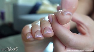 Cruel Reell - Cute Feet - Pink Metallic Long Toenails