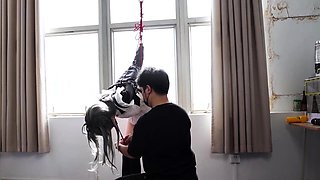 Fetish BDSM bitch spanked well