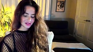 teen brunette 95 masturbating on live webcam