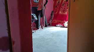 Desi Village Girl Indian College Girl Doing First Time Sax with Bad Boy Math Teacher at the Store Room