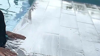 Sex in the Pool with a Big Ass MILF