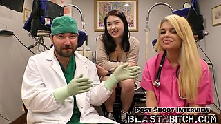 Mina Moon gives a wild blowjob and gets drilled twice