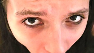 Horny Pussy Fucks and Swallows Cum