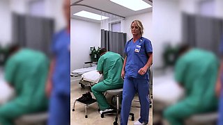 Hot Fit MILF Nurse Gets Fired For Showing Pussy