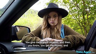 Sexy Hitchhiker Sucks Big Dick For Ride