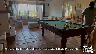 Misschaudexxx, Dirty and Hardcore Fucking on the Pool Table