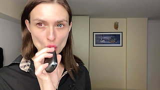 Mistress Smokes and Spits - Femdom Domination POV