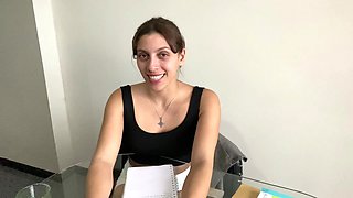 Your Spanish Teacher Gets Horny During the Class...