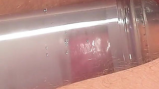 Mistress Left Her Slave Alone, Tied to a Milking Machine to Give Him a Post Orgasm Torment