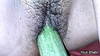 Fucking My Pussy with a Cucumber