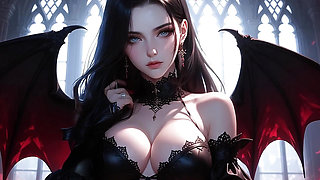 castle with  vampires and witches
