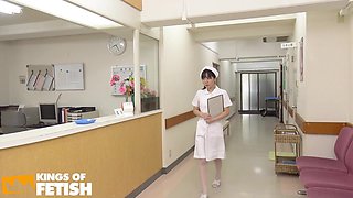 Dirty Nurse Sucks a Patient After Seducing Her Doctor and Getting Cunt Screwed
