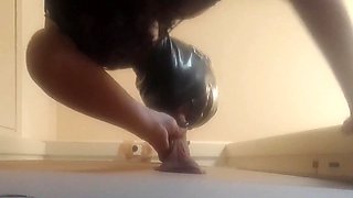 Wearing High Heels And Catsuit And Taking A Cock Down My Mouth And Pussy In Gloryhole