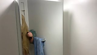 Crossdresser Fixing Messy Wig