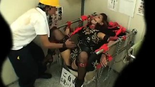 Abducted and tied in a Porta Potty