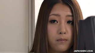 Satomi Suzuki is the sexy office lady all the staff like to fuck