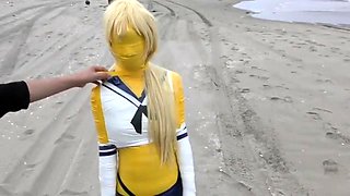 Big boobs amateur hottie sex outdoor in public