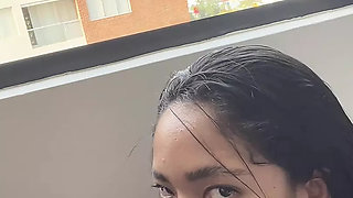 I fight my stepbrother's cock while I'm on a video call with my boyfriend -amateur couple- nysdel