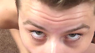 Bliss Blows Logan at the Porn Interview