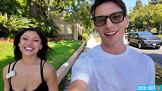Public Affair Petite Latina Alexa Chains Beverly Hills Bus Stop DeepThroat Doggystyle Facial