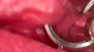 Extreme Close up Pee and My Pierced Pussy and Clit Compilati