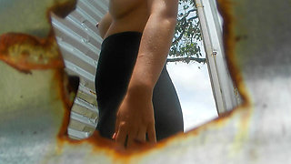 OUTDOOR BOOTH EXPOSES LATINA ASS