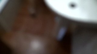 My Stepson Follows Me to See How I Piss From My Hairy Pussy