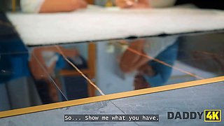 Daddy4k. nasty beauty knows how to deal with his daddy