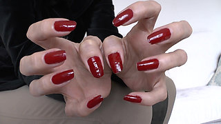 Exciting Long Red Fingernails, Ruined Orgasm, Lady Victoria Valente