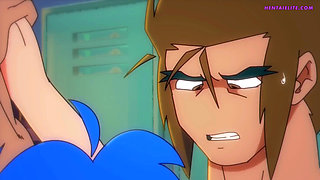 Gym Coach Fucked Horny Student in The Locker - Cartoon Porn Parody