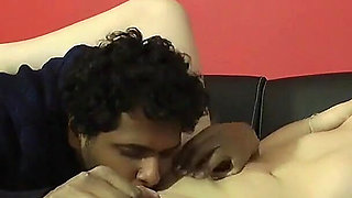 Amateur French BBW with Huge Tits Rides a BBC on the Couch