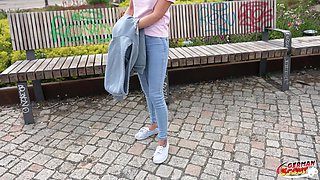 German Scout - Skinny Mature Melisa Rose Pick up for No Condom Casting Fuck