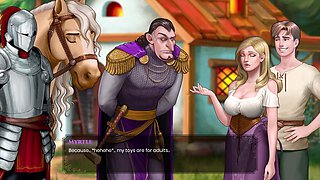 Animated porn game featuring big boobs and playful adventures