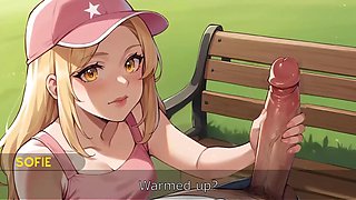 2D Cartoon: Petite Blonde Babe Sucks Off To a Perv Fat Big-dicked Stranger In the Park