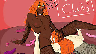 Submissive and dominant lesbian hentai