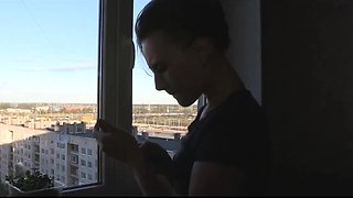 Russian chick Sveta ties up her boyfriend and fucks his