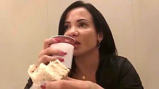 Hot Latina Brunette Bianca Naldy Fucks College Friend Leo Skull in Movie Theater - Public Sex & Anal!