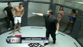Sex crazed hottie Stacy Adams is closely watching this MMA fight