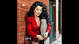 Casting for a 40-year-old Sexy Slut. Cartoon. MILF Black Stockings