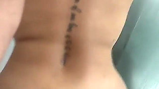 POV - Colombian Amateur Couple Has Fast Sex in the Shower