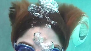 Teaching Her to Breathe Suck Fuck Eat Cum Underwater