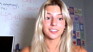 blonde teen pregnant girl has her pussy masturbated