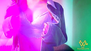 Graceful lassie at big cock clip
