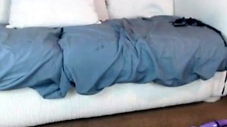 Blonde tight pussy babe solo toy fun in glamour masturbation