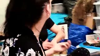 Horny lesbian rides fetish babes fist in hi definition