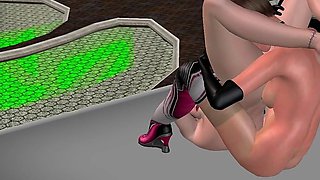 Animated 3D Porn - Lesbian Girls Licking Pussy