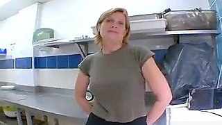 FLORENCE French Mature Fucks In The Restaurant Kitchen vPorn