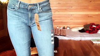 Busty brunette anal solo masturbation